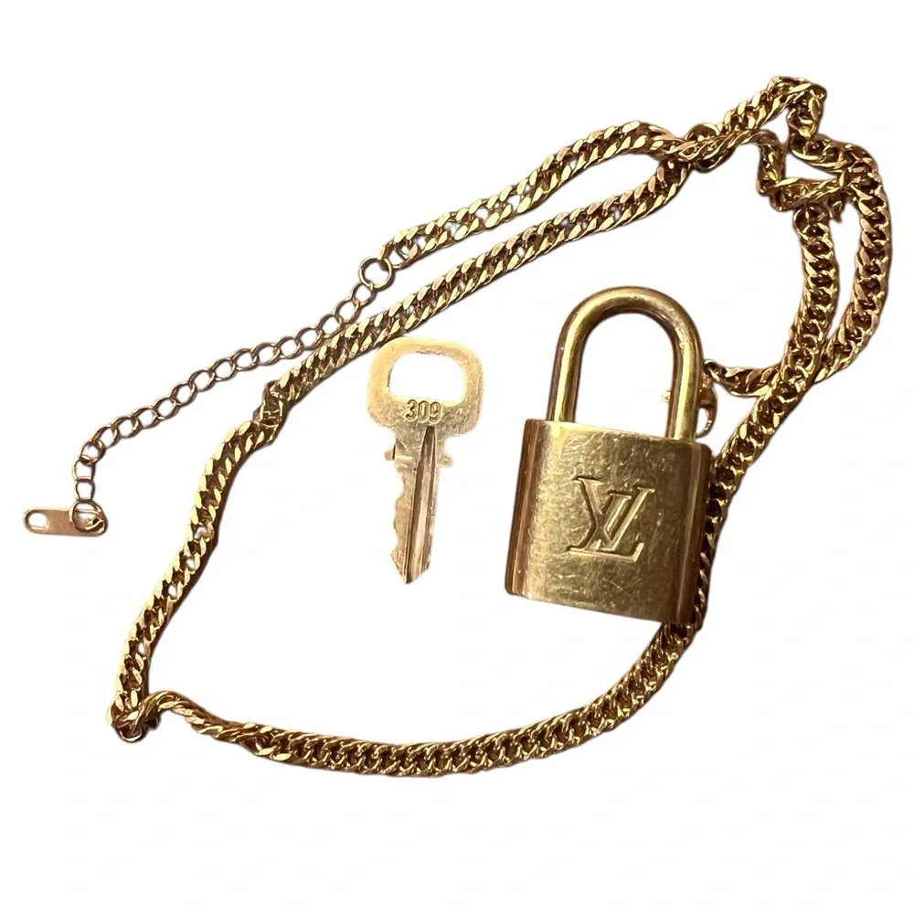 Louis Vuitton Necklace with Lock and Key Lock #309 - Picture 1 of 10